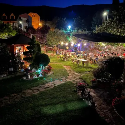 Jardín al aire libre en Meson de Castiello