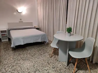 Cama o camas de una habitación en Hotel Cogullada