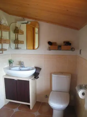 Un baño de Casa Féliz duplex y apartamento Rural