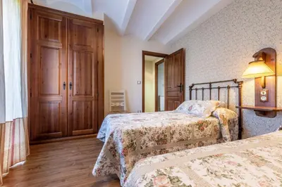 Cama o camas de una habitación en Casa Bergua