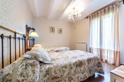 Cama o camas de una habitación en Casa Bergua