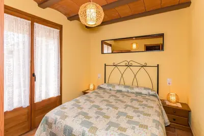 Cama o camas de una habitación en Casa Las Eras