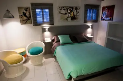 Cama o camas de una habitación en Ca l'Eli different experience HUTT 12157