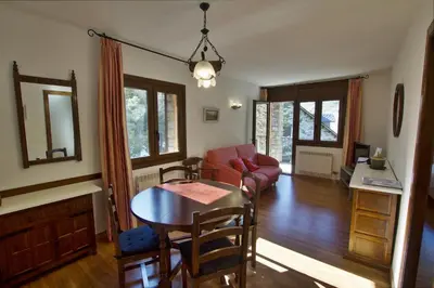 Zona de estar de Apartaments la Peguera