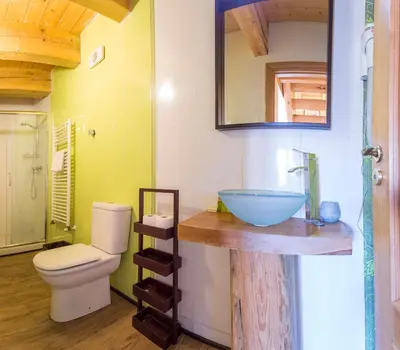 Un baño de Balcon del Pirineo Rural Ordesa