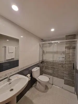 Un baño de Hostal Valle De Tena