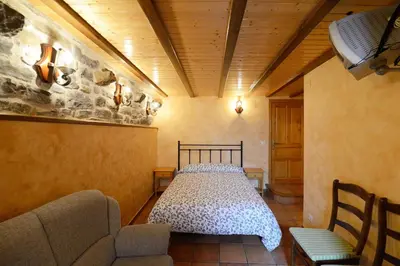 Cama o camas de una habitación en Habitación El Mirador Casa Cajal