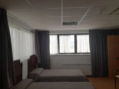 Cama o camas de una habitación en Pension La Espiga