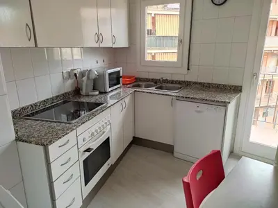 Una cocina o zona de cocina en Apartseu