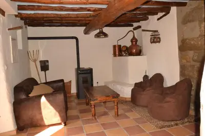 Zona de estar de Casa Perarruga