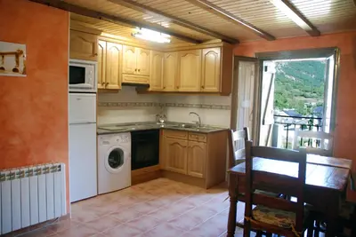 Una cocina o zona de cocina en Apartamento el Patio Casa Cajal