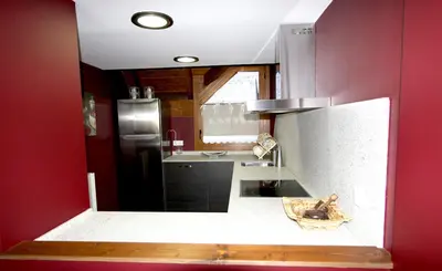 Una cocina o zona de cocina en Charming Escarrilla