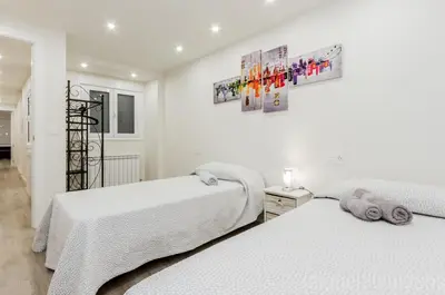 Cama o camas de una habitación en Apartamento Buen Camino