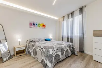 Cama o camas de una habitación en Apartamento Buen Camino