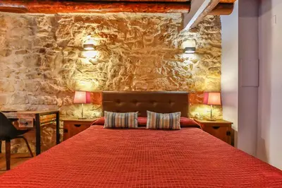 Cama o camas de una habitación en Fonda La Grancha