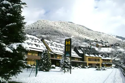 Hotel & Restaurante Peña en invierno