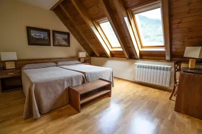 Cama o camas de una habitación en Hotel & Restaurante Peña