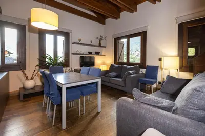 Zona de estar de Apartamentos Casa Roldan I