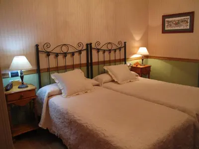 Cama o camas de una habitación en Hotel Casa Anita