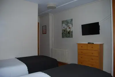 Cama o camas de una habitación en Pension Casa Vicenta