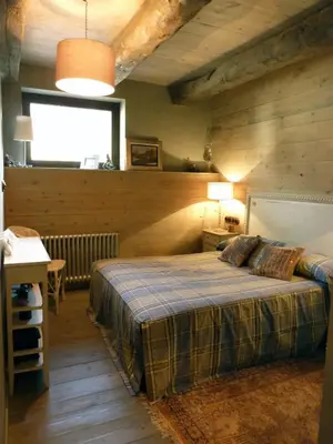 Cama o camas de una habitación en La Borda del Zarrastiecho