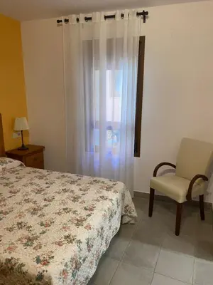 Cama o camas de una habitación en Hostal Casa Vispe