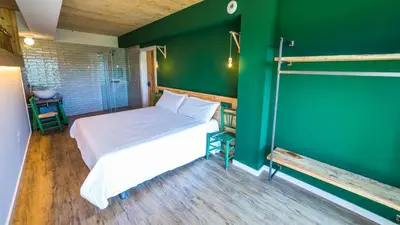 Cama o camas de una habitación en Casa Rural Cal Rossa de Taus SPA