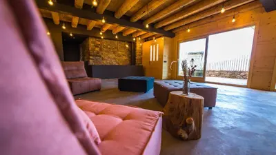 Zona de estar de Casa Rural Cal Rossa de Taus SPA