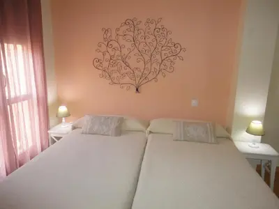 Cama o camas de una habitación en Apartamento Rúa Centro Balcony Calatayud