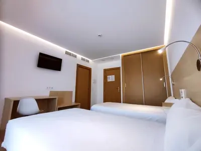 Cama o camas de una habitación en Hotel Casa Marzo