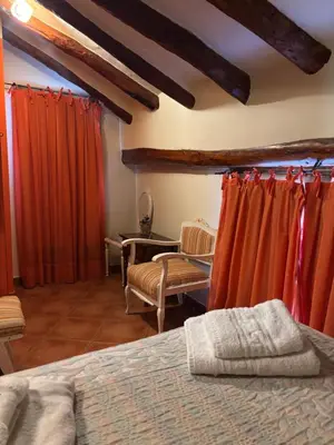 Cama o camas de una habitación en Hotel Casa de la Fuente