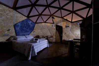 Cama o camas de una habitación en Xalet De Prades
