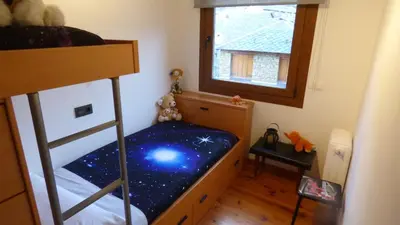 Cama o camas de una habitación en Parc Apartaments