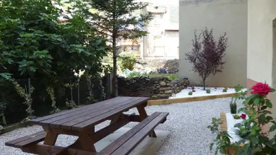 Jardín al aire libre en Parc Apartaments