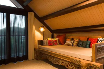 Cama o camas de una habitación en Alojamientos Ainsa Sanchez