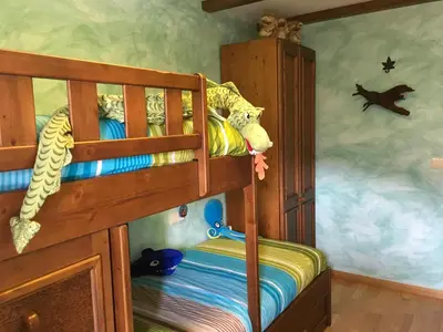 Cama o camas de una habitación en Mi rincón en Gavín