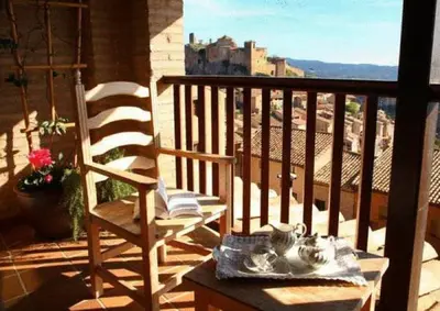 Un balcón o terraza de Hotel Villa de Alquézar