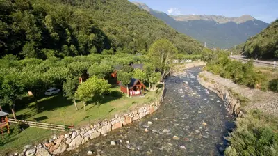 Paisaje cerca de este camping