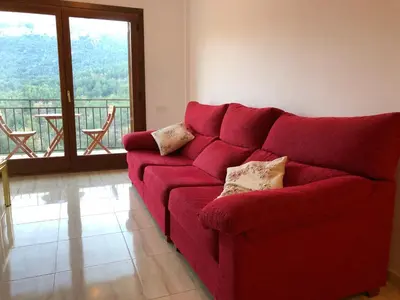 Zona de estar de Apartament a Capafonts - 