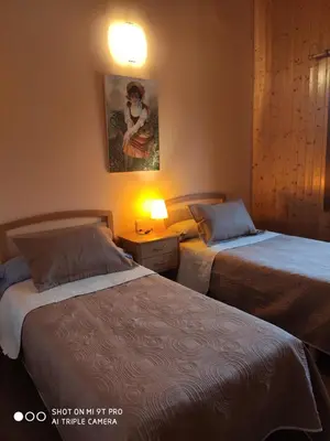 Cama o camas de una habitación en Apartamentos Goizeder