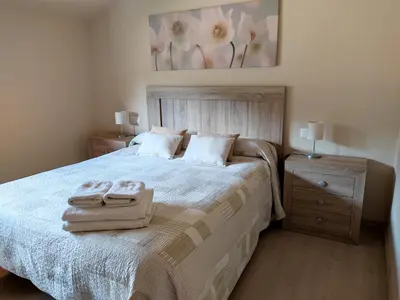 Cama o camas de una habitación en Casa Ombrieta
