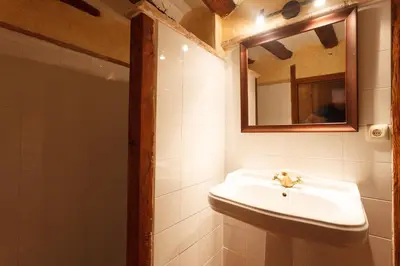 Un baño de Apartamentos La Pastora