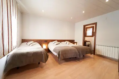 Cama o camas de una habitación en Hostau Era Claverola