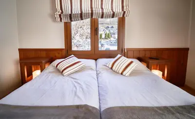 Cama o camas de una habitación en Hostau Era Claverola
