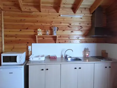 Una cocina o zona de cocina en Bungalows Nou Camping
