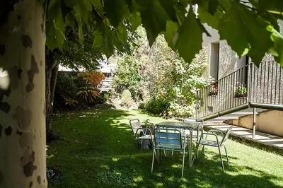 Jardín al aire libre en Hotel La Rambla
