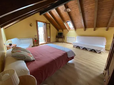 Cama o camas de una habitación en Casa Rural Era de Ferro