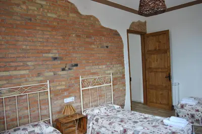 Cama o camas de una habitación en Sol Blanc