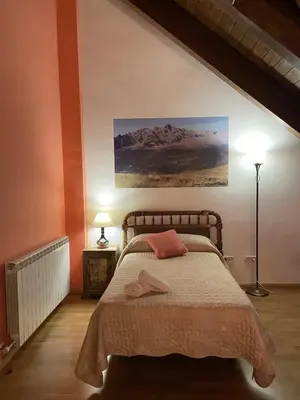 Cama o camas de una habitación en Rincón de Bachatos Casa Rural