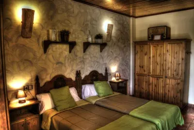 Cama o camas de una habitación en Rincon Del Cierzo